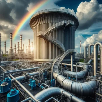 سیستم تصفیه آب در برج خنک کننده